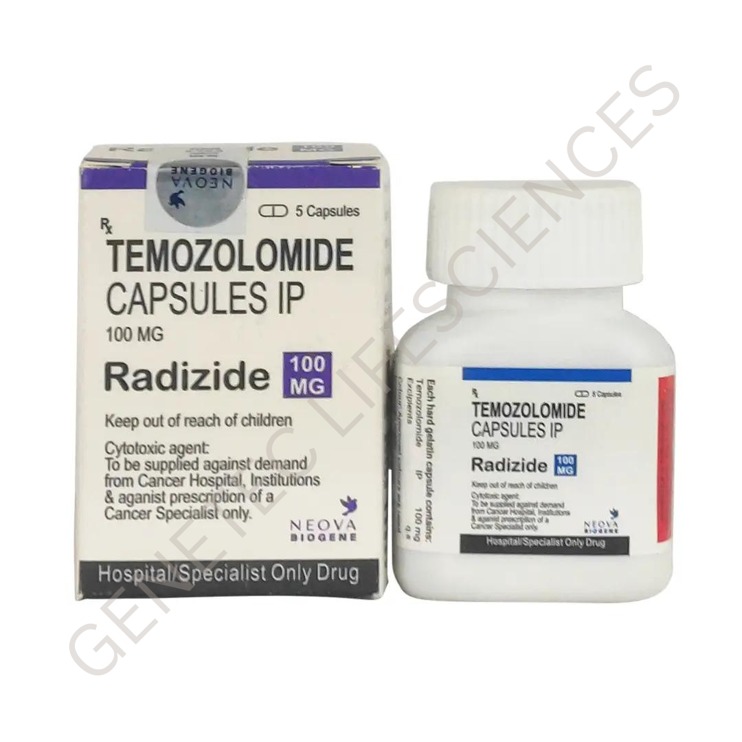 Radizide Temozolomide 100mg Capsules
